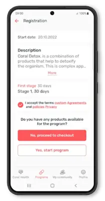 Coral Health android App screenshot 0