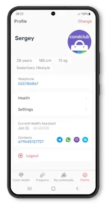 Coral Health android App screenshot 1